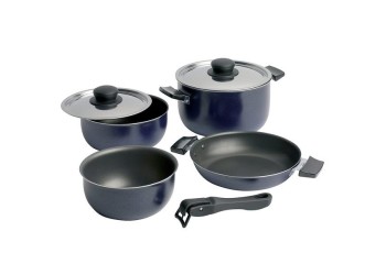 Popote camping cook set non stick coating 8PC