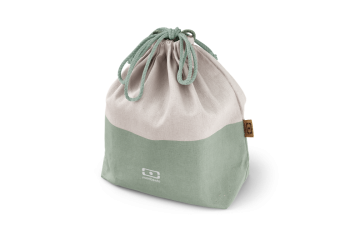 MB Pochette L Natural Vert - Le sac à bento grand format